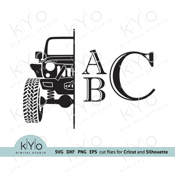 Jeep Monogram Svg Jeep Grill Off Road 4x4 Team Shirt Design