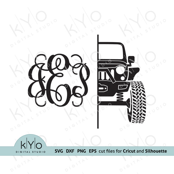 Download Split Jeep Monogram Svg Cutting Files