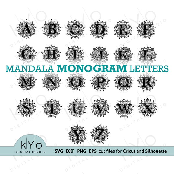 Free Free 99 Cricut Mandala Letters SVG PNG EPS DXF File
