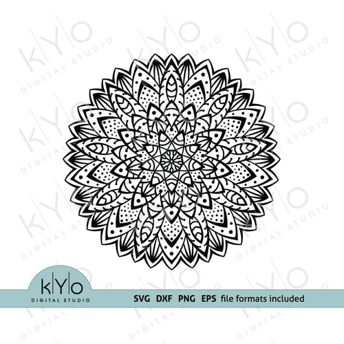 Mandala Border, Name Frame, Monogram Circle Cut File Graphic by  WispyWillowDesigns · Creative Fabrica