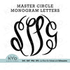 LV Circle Monogram FONT SET INSTANT DOWNLOAD print file SVG – BB