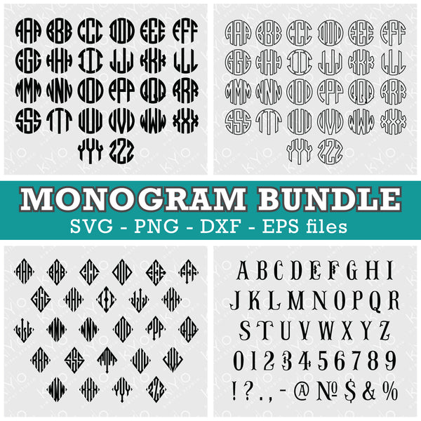Download Monogram Fonts Svg Bundle, Monogram Fonts, Monogram ...