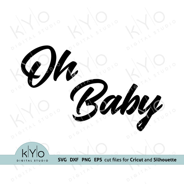 Oh Baby Svg Printable Jpg Gender Reveal Card 03