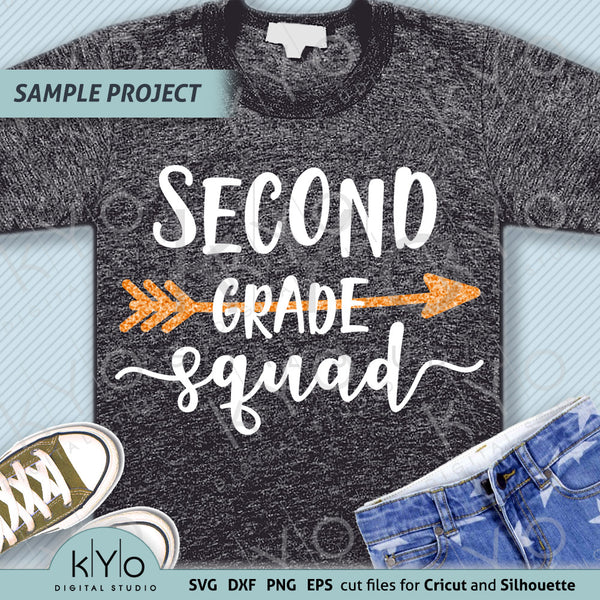Download Second Grade Squad Shirt Design Svg Files