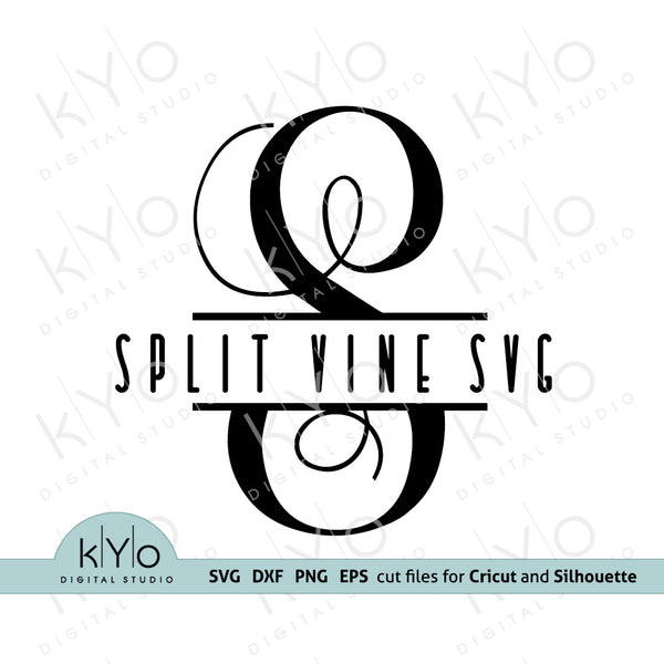 Download Split Vine Monogram Font Svg Pngcut Files