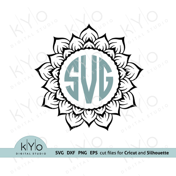 Free Free 98 Flower Monogram Frame Svg SVG PNG EPS DXF File