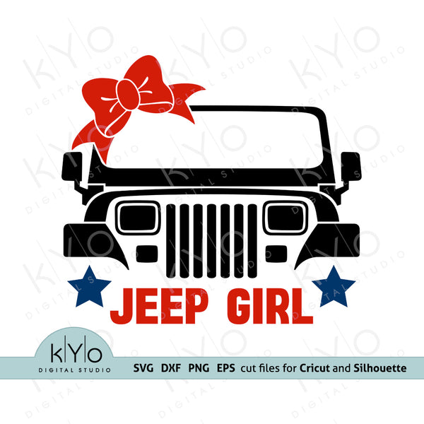Jeep Yj Front Grill Girl Svg Cutting Files