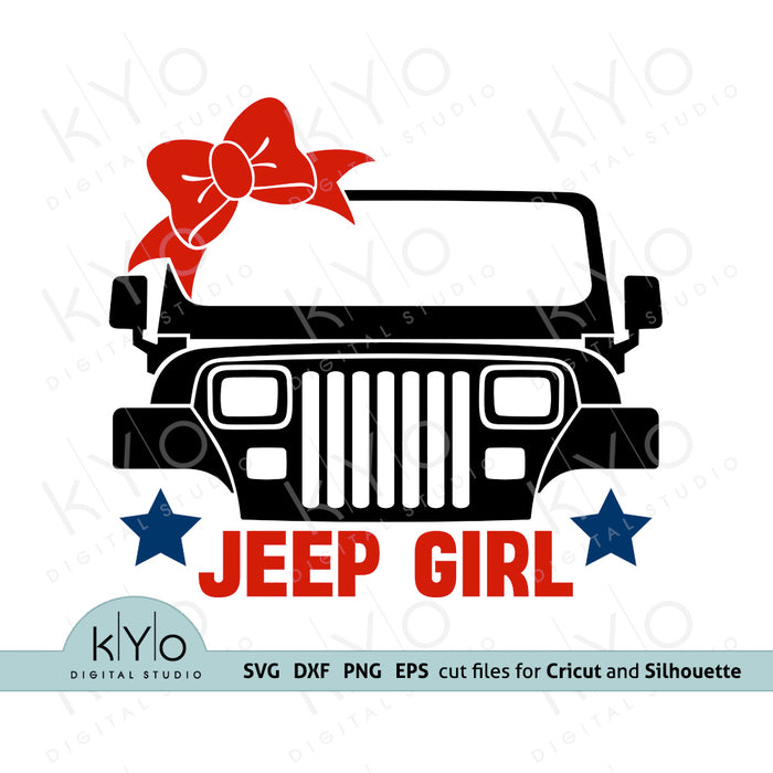 Download Jeep Yj Front Grill Girl Svg Cutting Files