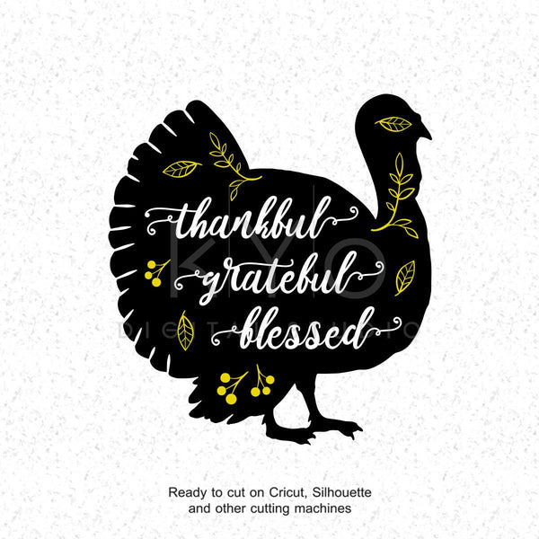 Download Thanksgiving SVG files Thankful Grateful Blessed svg ...