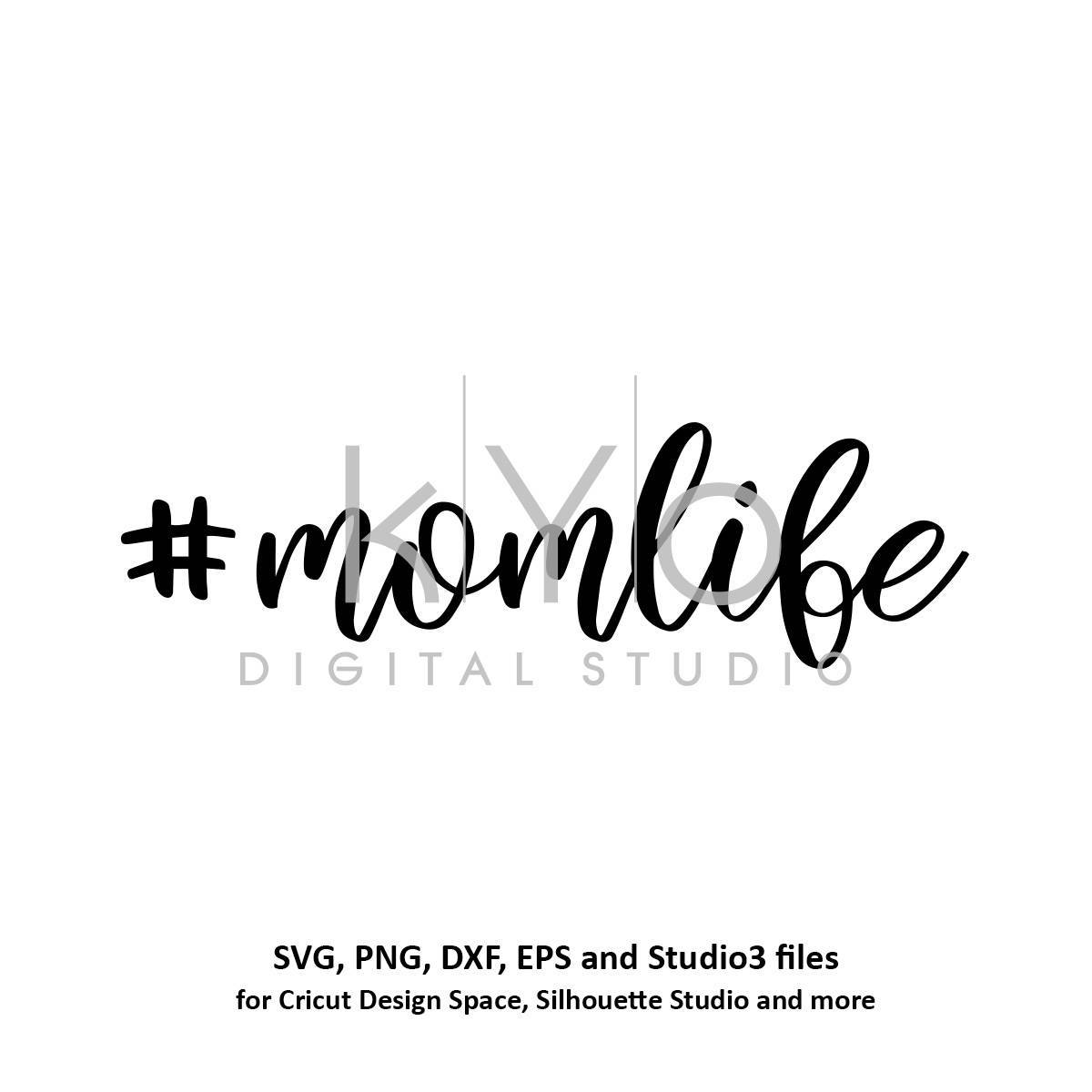 Download Hand Lettered #momlife svg png Cutting file, mom life svg files | kYoDigitalStudio.com