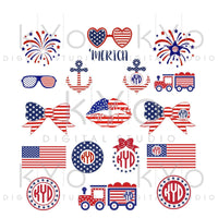 Download Craft Supplies Tools Kits Patriotic Usa Svg Monogram Svg 4th Of July Monogram Designs