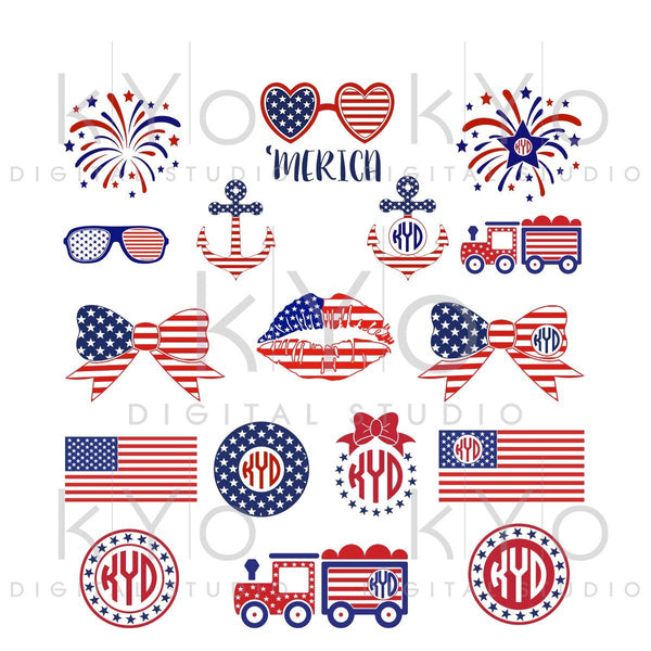 Download Patriotic American 4th Of July Svg Cutting Files Bundle