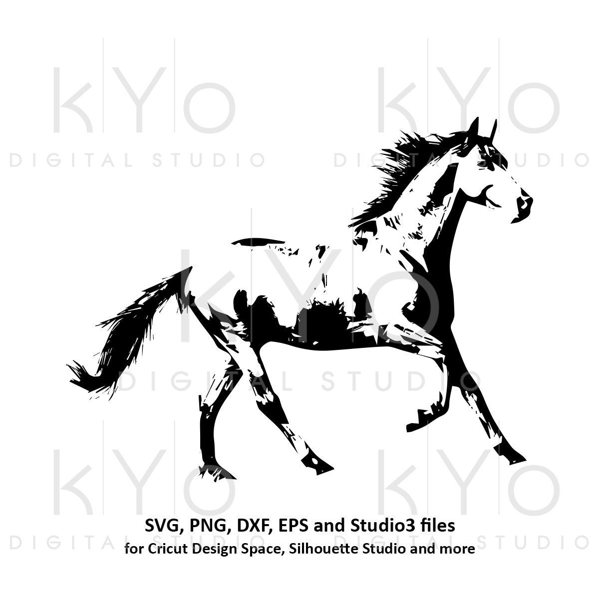 Download Horse Silhouette Equestrian SVG png dxf studio3 files for ...