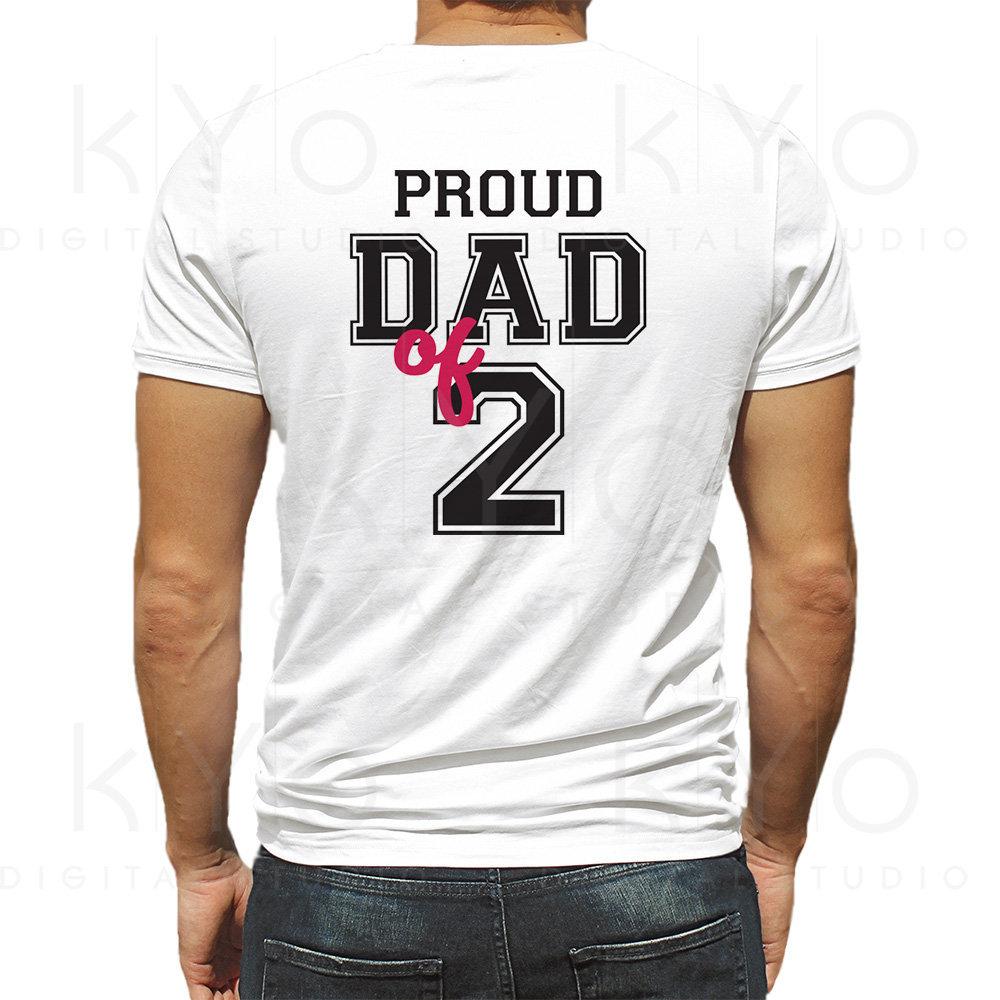 Proud dad of two shirt design svg, Proud dad svg, Fathers ...