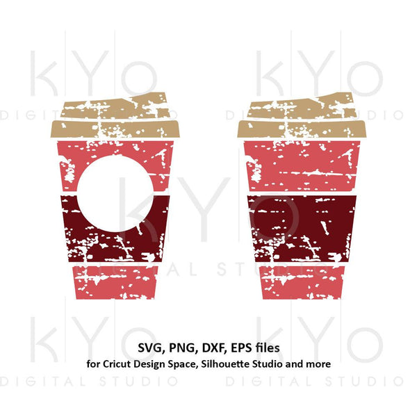 Distressed Coffee Cup Svg Paper Take Out Cup Svg Kyodigitalstudio Com