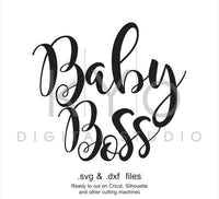 Baby Boss Svg Dxf Cut Print File Baby Boss Mug Tshirt Printable Desi