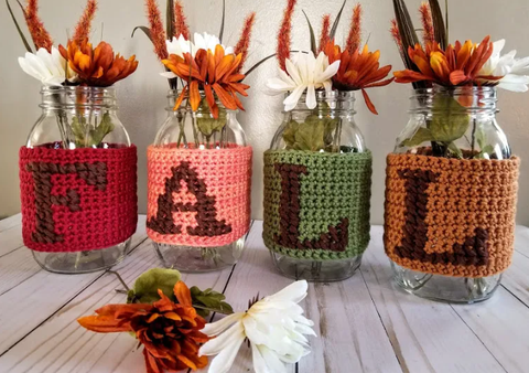 Fall Jars Crochet Pattern