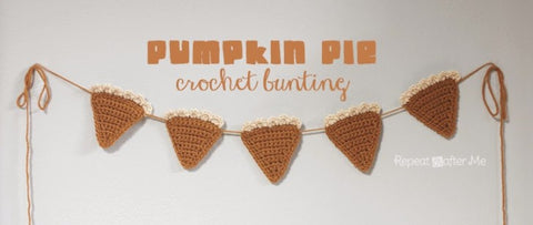 crochet pumpkin pie bunting NOVEMBER 15, 2014