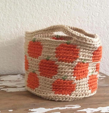 Pumpkin Basket—Free Crochet Pattern