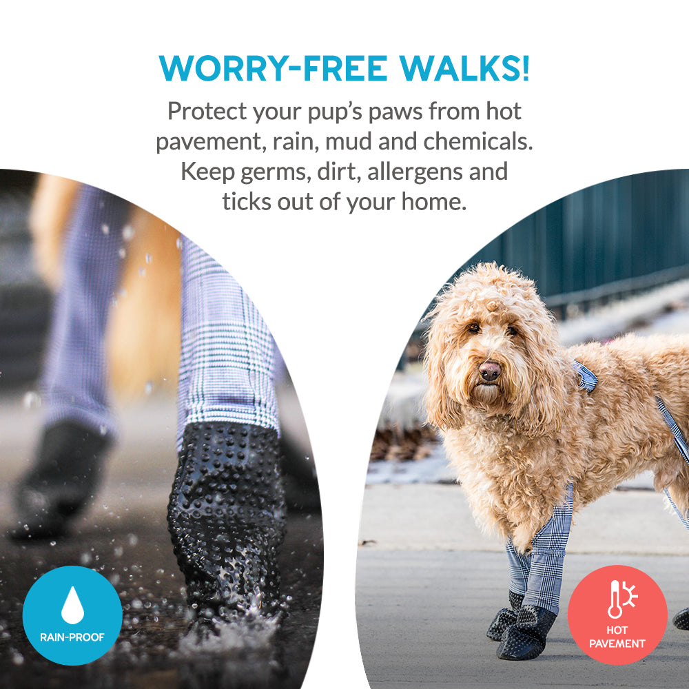Shop Adjustable Fit Waterproof Dog Boot Leggings | Walkee Paws