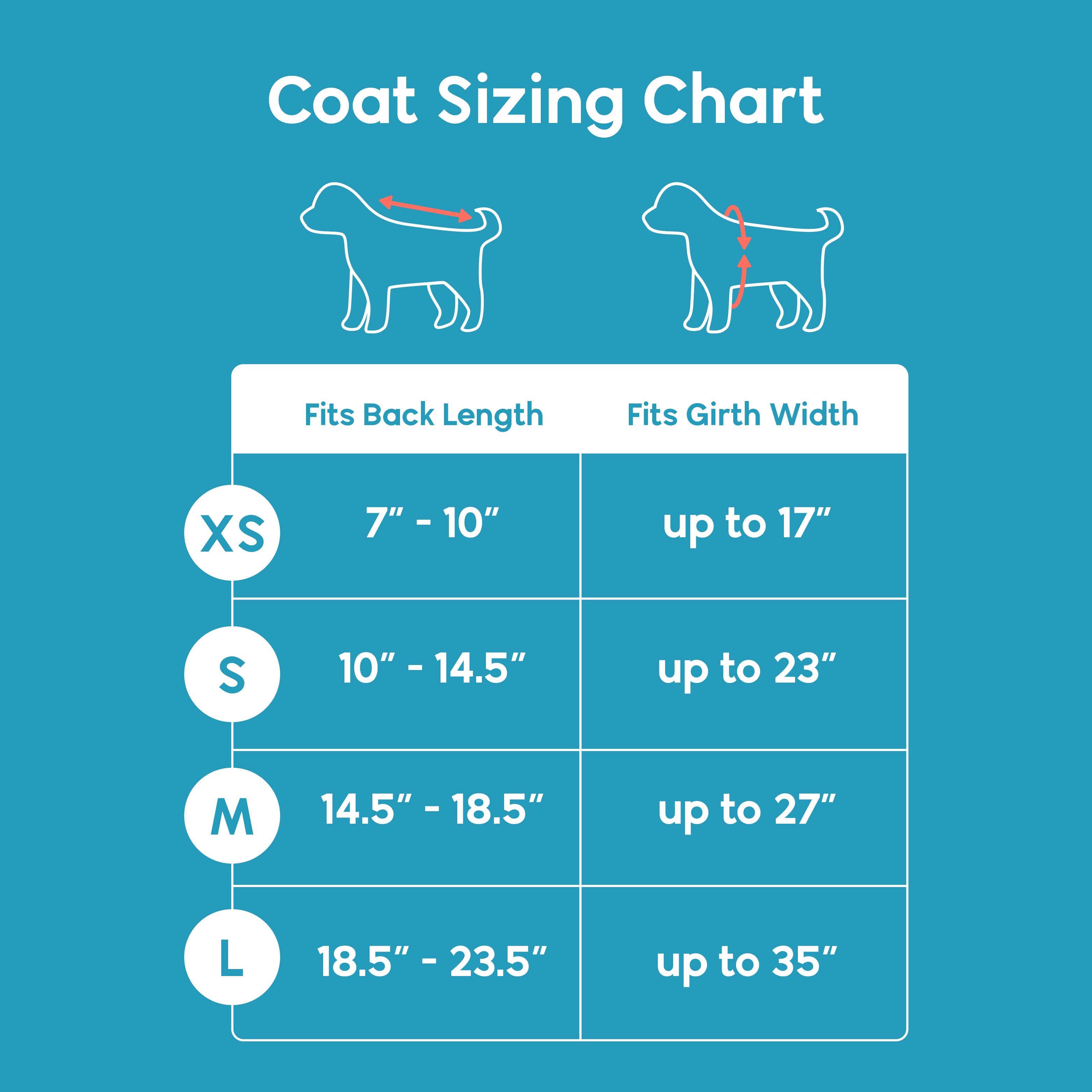 Walkee Paws Size Chart | Product Sizing Guide for Your Dog