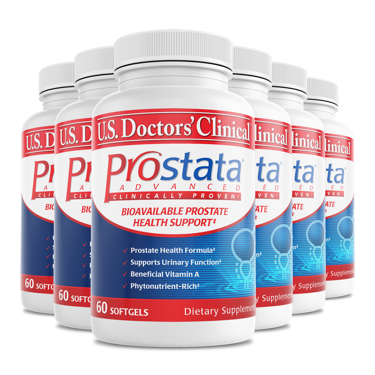 6 Pack Prostata Advanced 60 Softgels U S Doctors Clinical