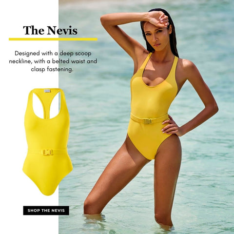 Nevis Yellow Eco Swimsuit