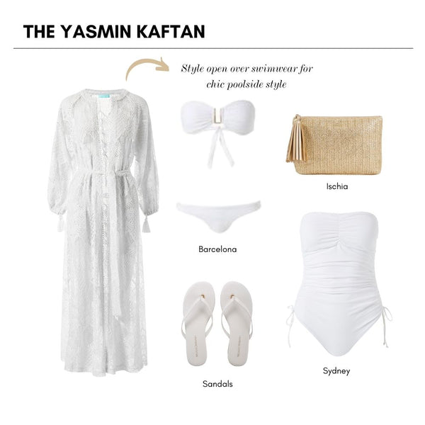 Yasmin White Kaftan