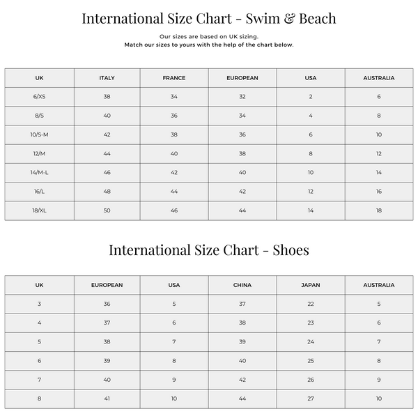 Size Guide & Information | Melissa Odabash