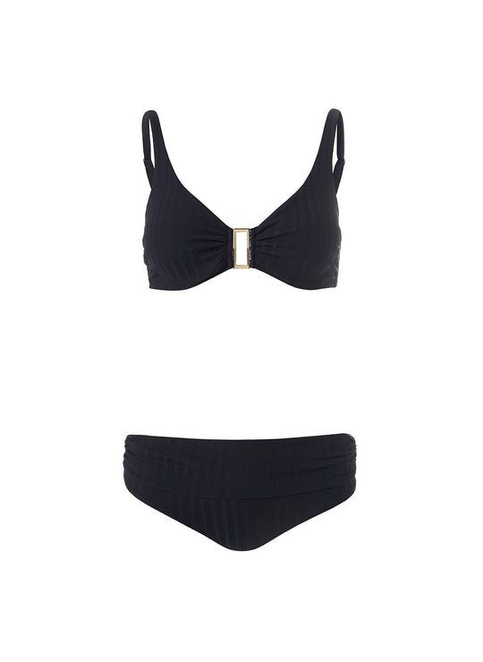 Melissa Odabash Bel Air Black Over The Shoulder Bikini | Official Website