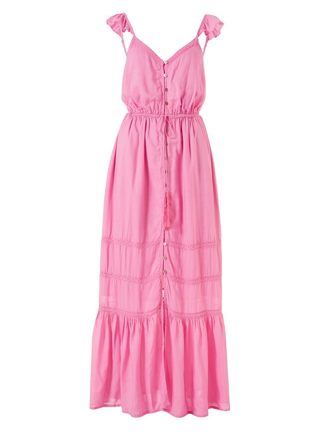 Alanna Rose Frill Over The Shoulder Maxi Dress