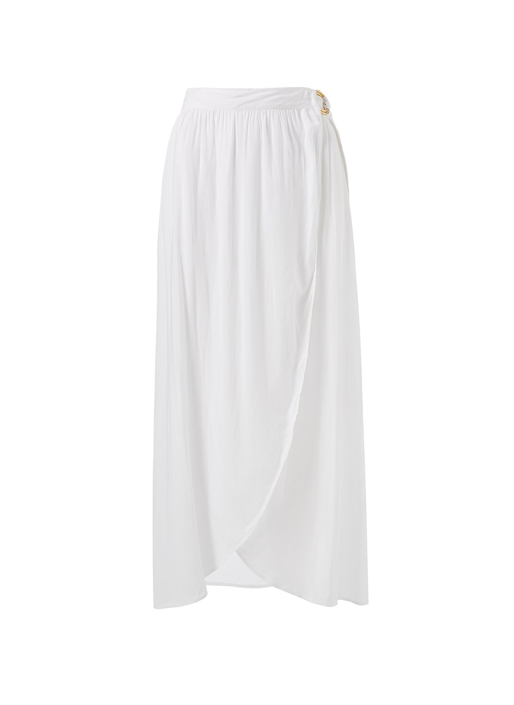 Melissa Odabash Devlin White Wrap Skirt | Official Website