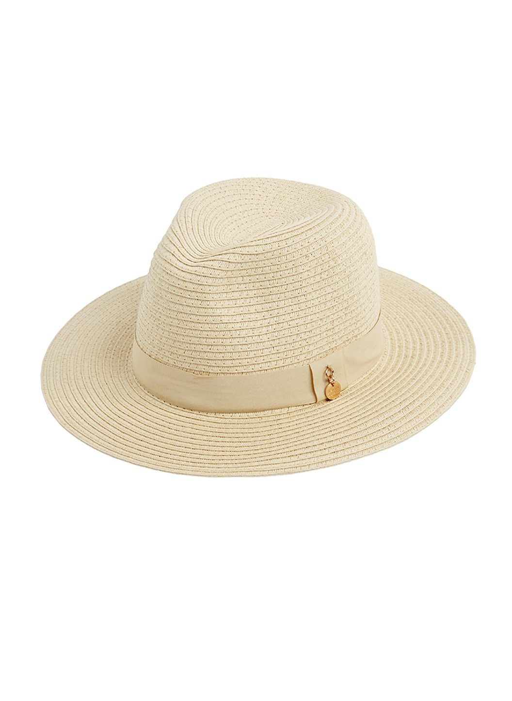 Melissa Odabash Jemima Wide Brimmed Beach Hat in Beige | Official Website