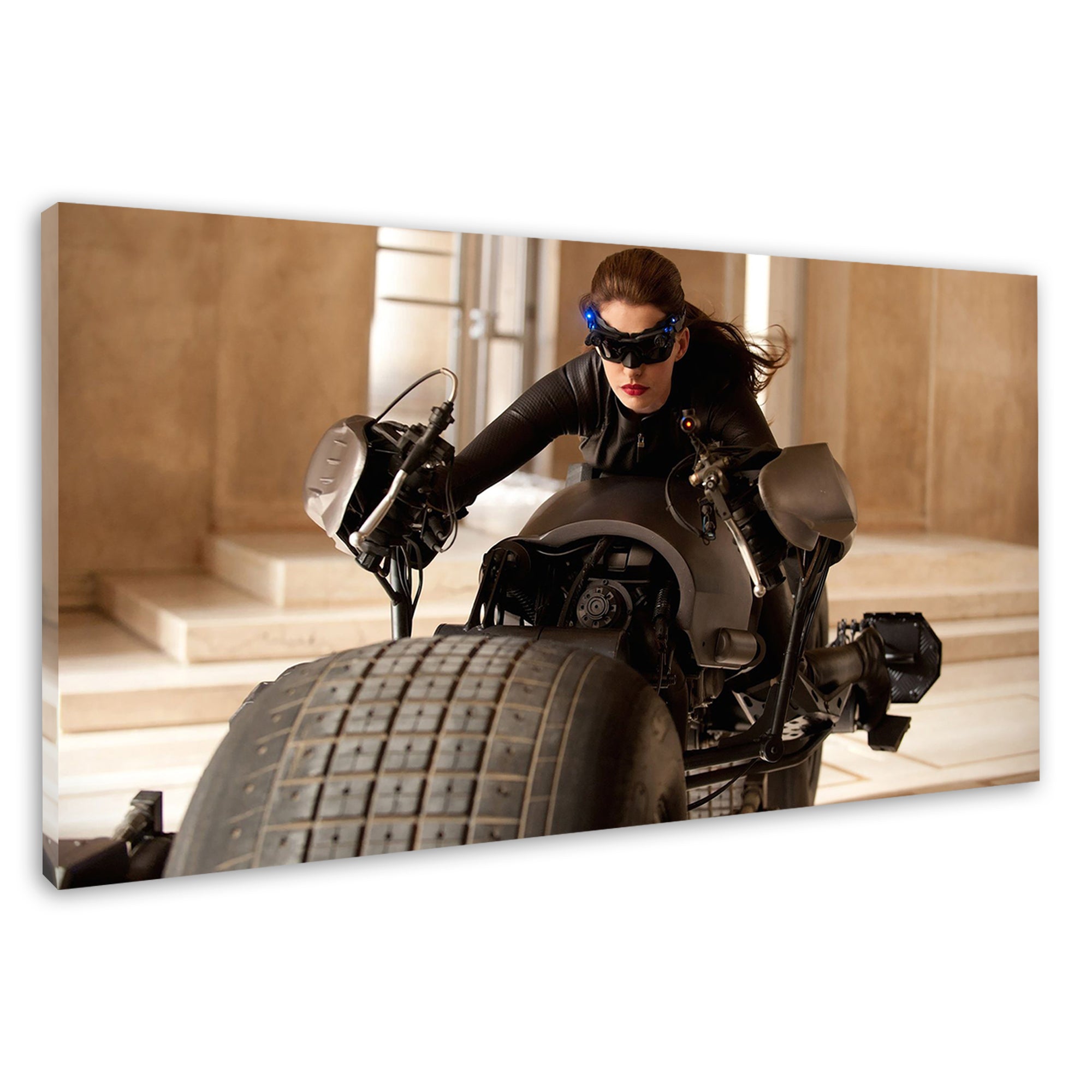 anne hathaway batman motorcycle