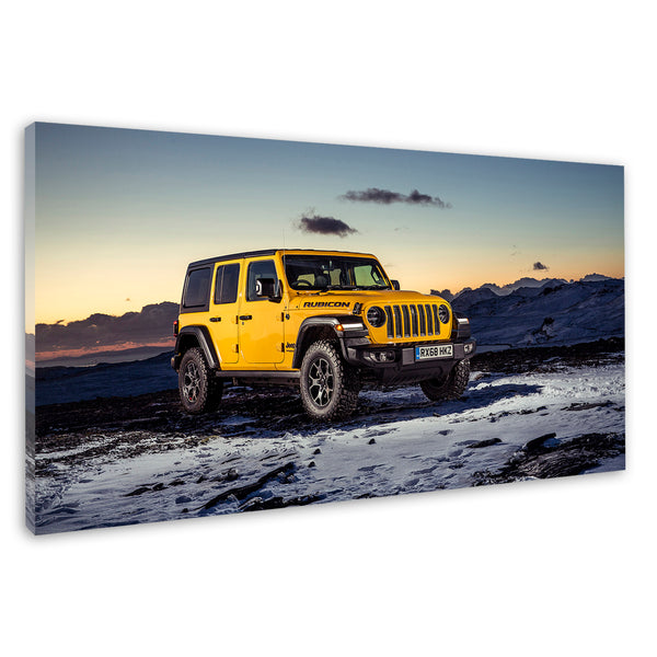 Jeep Wrangler Rubicon Yellow Snow Mountains – 