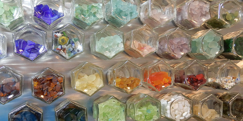 beach glass storage