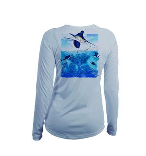 Pufferfish Long Sleeve Youth Performance Tee – Sea Fear