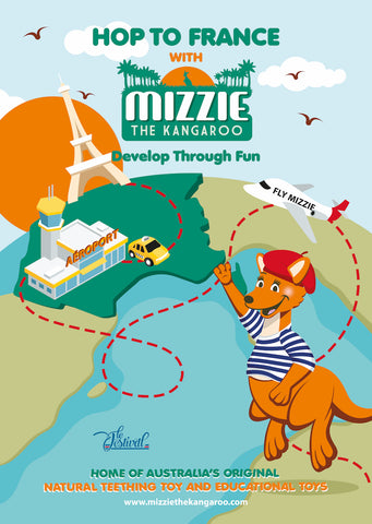 Hop to France with Mizzie The Kangaroo