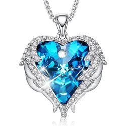 Angel Heart Necklace Swarovski Crystal D Charmz