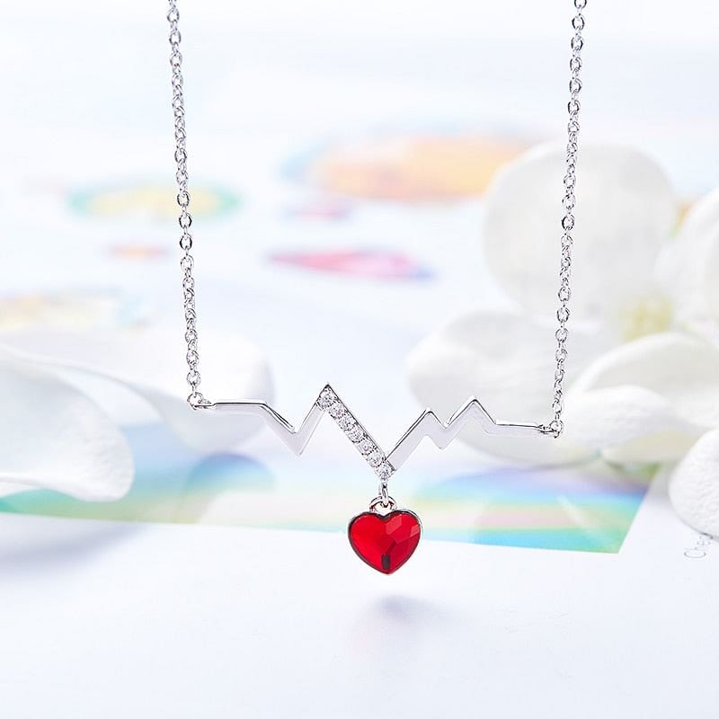 swarovski heartbeat necklace