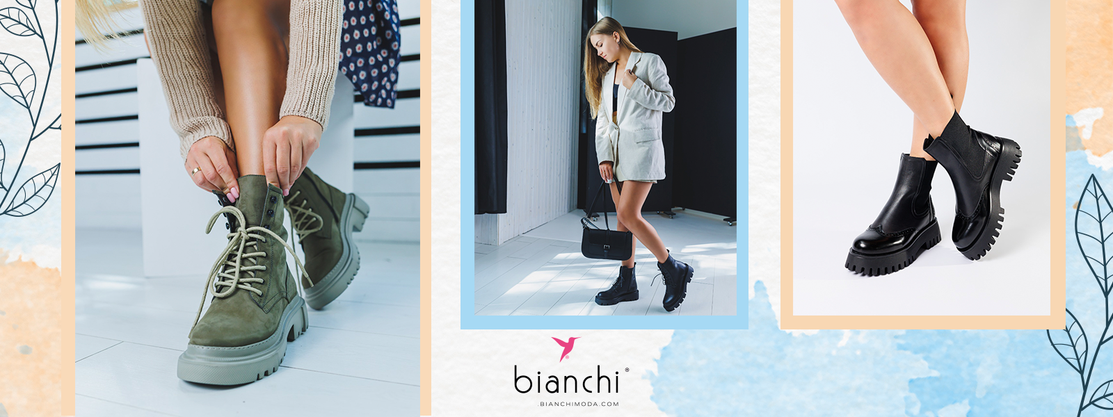 Outfit con botines negro de tacón grueso – Bianchi Moda