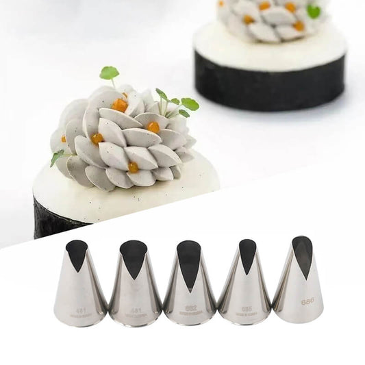 Korea Cake Decorating Tip Icing Piping Nozzle #480 #481 #580 #581 – kowanii