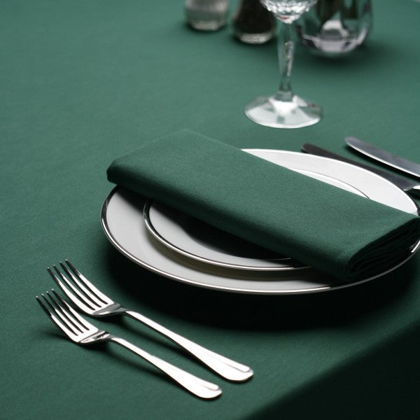 Forest Green Napkin & Tablecloth Set