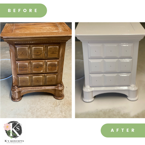 Painted nightstand, sidetable 