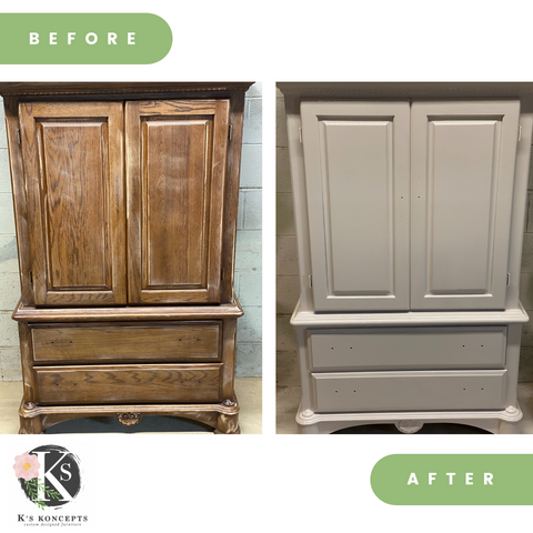 Painted wardrobe, armoire