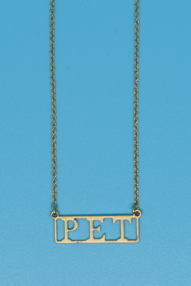 
                
                    Load image into Gallery viewer, Pet 18k Gold Plated Necklace
                
            