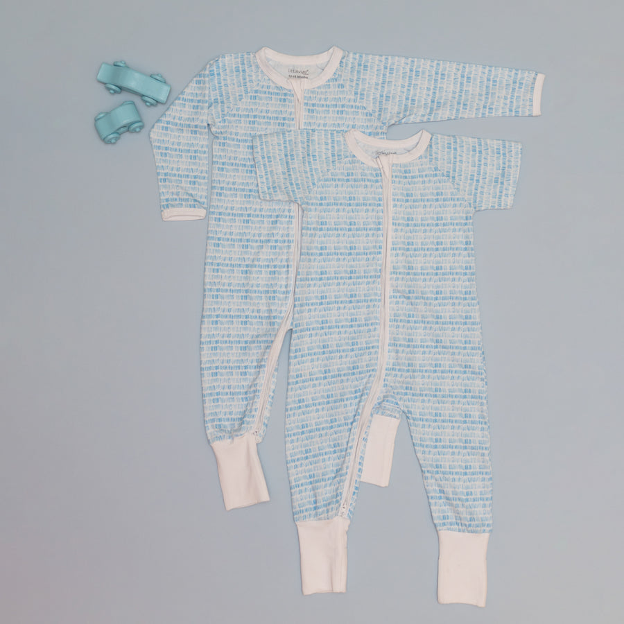 Two-Way Zipper Onesie | Cute Onesies for Boys | Little Zips