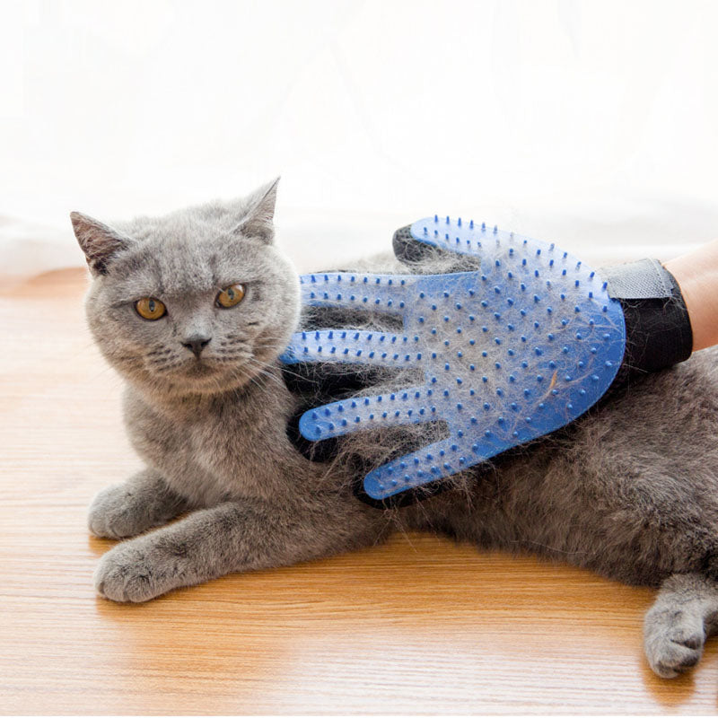 pet hair removal & grooming mitts