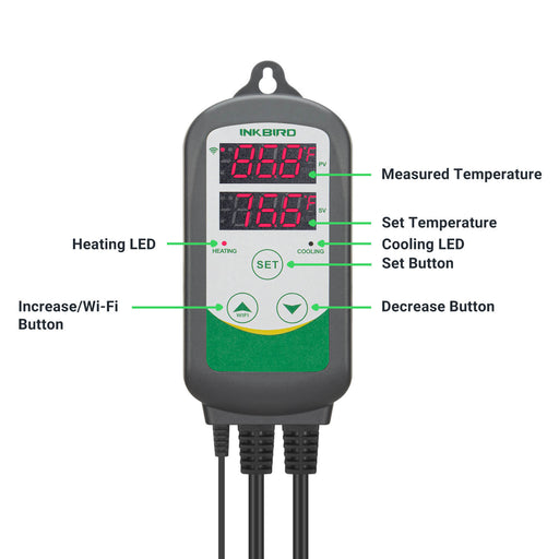 INKBIRD Wi-Fi Aquarium Thermostat Heater Temperature Controller ITC-306A