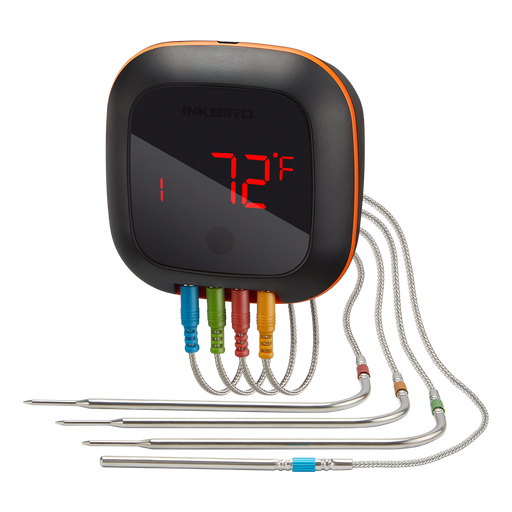 Inkbird IBBQ-4T WIFI 4 probe thermometer (WIFI BBQ/SMOKER THERMOMETER) –  Wildfire Smokers